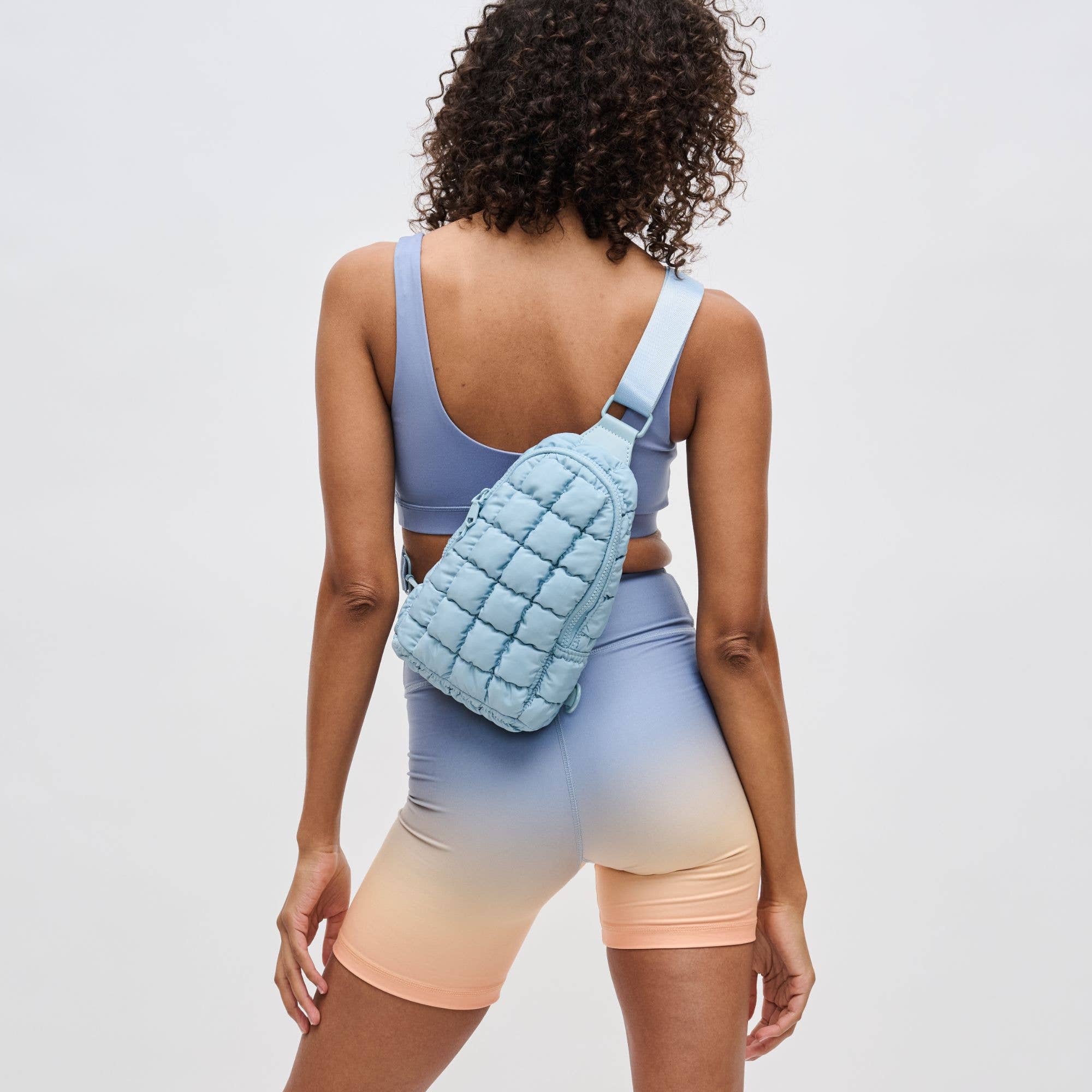 Rejuvenate - Quilted Puffer Nylon Sling Backpack