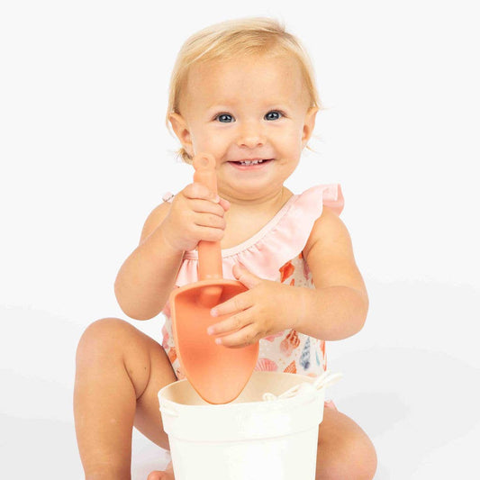 Baby Girls Swimsuit: Sandy Seashells Beachy Girls