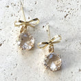 Load image into Gallery viewer, Earrings: Bow Ribbon Drop
