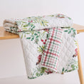 Load image into Gallery viewer, Holiday Throw: Tinsel Tidings Quilted

