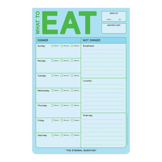Planner: What to Eat Notepad with Magnet (Pastel Version)