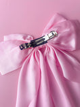 Load image into Gallery viewer, Bow: Silky Oversized Ribbon Hair Bow Barrette
