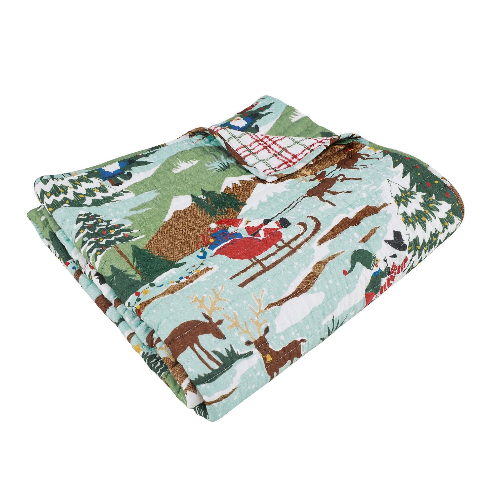 Holiday Throw: Merry Mountains Quilted