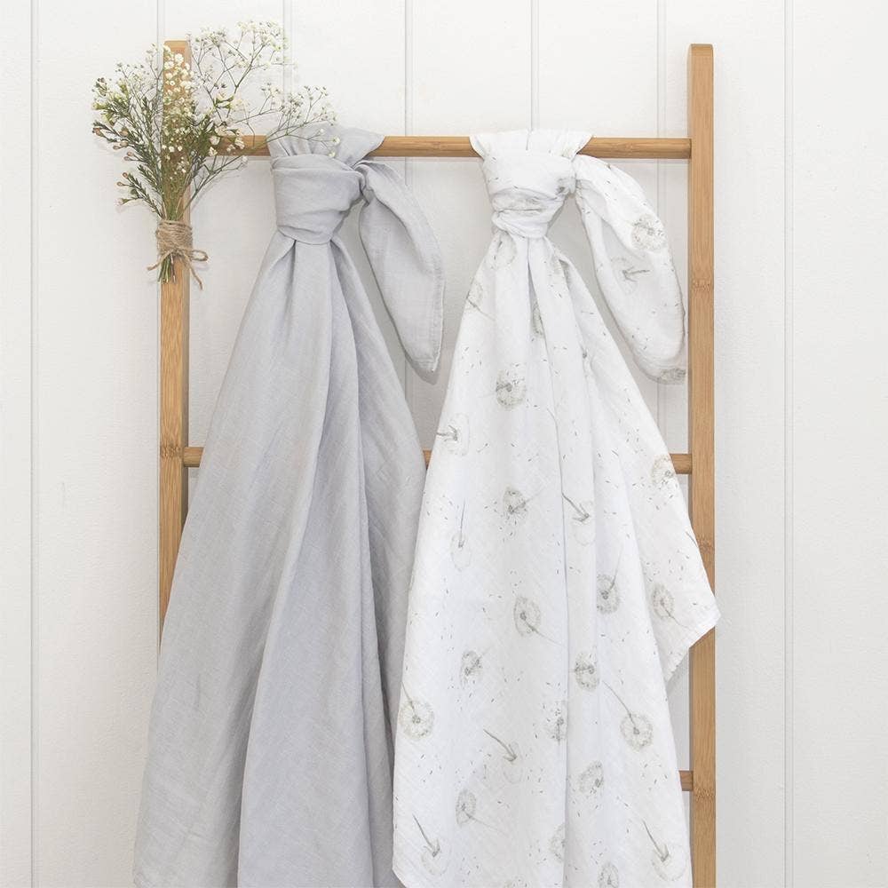 Swaddle Muslin Blankets - Dandelion (2 Pack)