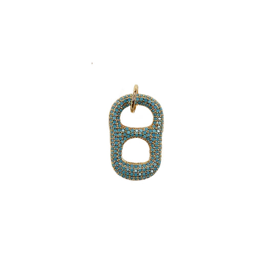 Charm: Soda Pop Cap CZ Necklace Charms for Charm Bar
