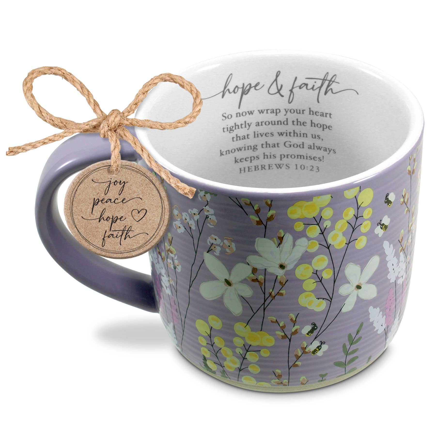 Mug: Hope & Faith Spring Garden (Left-Handed) 18 Oz