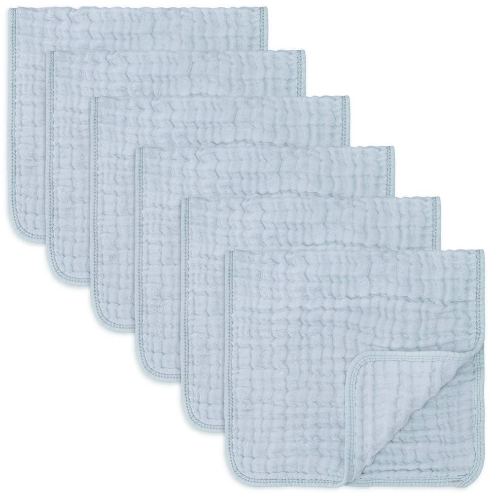 Muslin Burp Cloths: Pack of 6 (Blush)