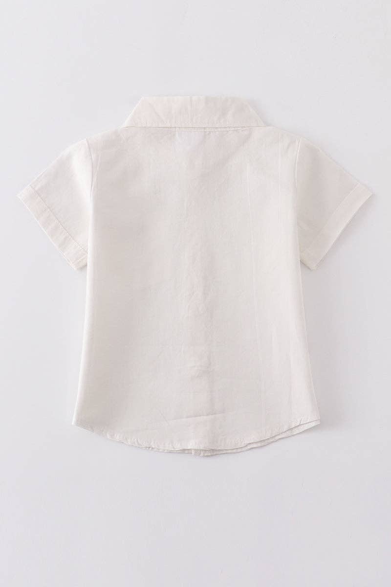 Boy Collared Shirt: White