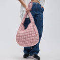 Load image into Gallery viewer, Tote: Revive - Quilted Puffer Nylon Hobo
