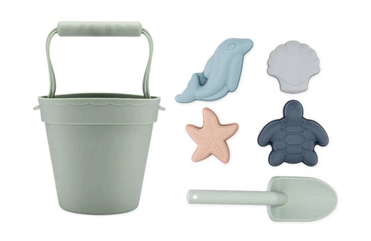 Sand Bucket: Sage Green Beach Set