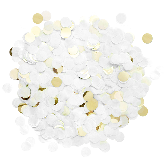 Confetti - White & Gold: 0.5oz