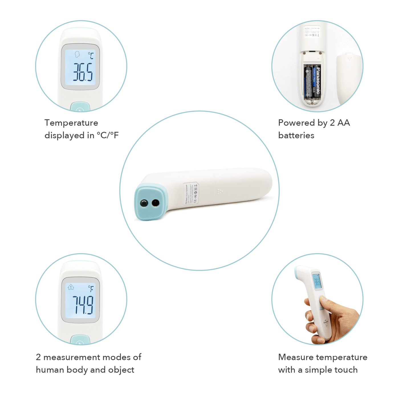 Thermometer: Touch Free Infrared Forehead