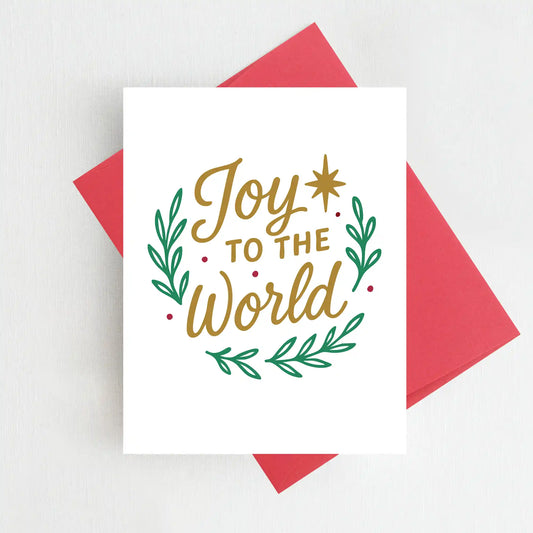 Greeting Card: Joy to the World Christmas Card Holiday Greeting