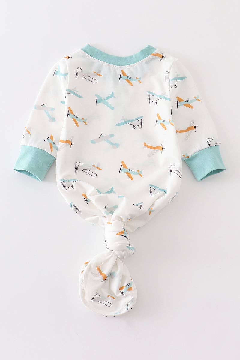 Baby Gown: Aircraft (Newborn/Cotton)