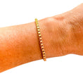 Load image into Gallery viewer, Bracelet: Colored Enamel Box Chain  - 18K Gold
