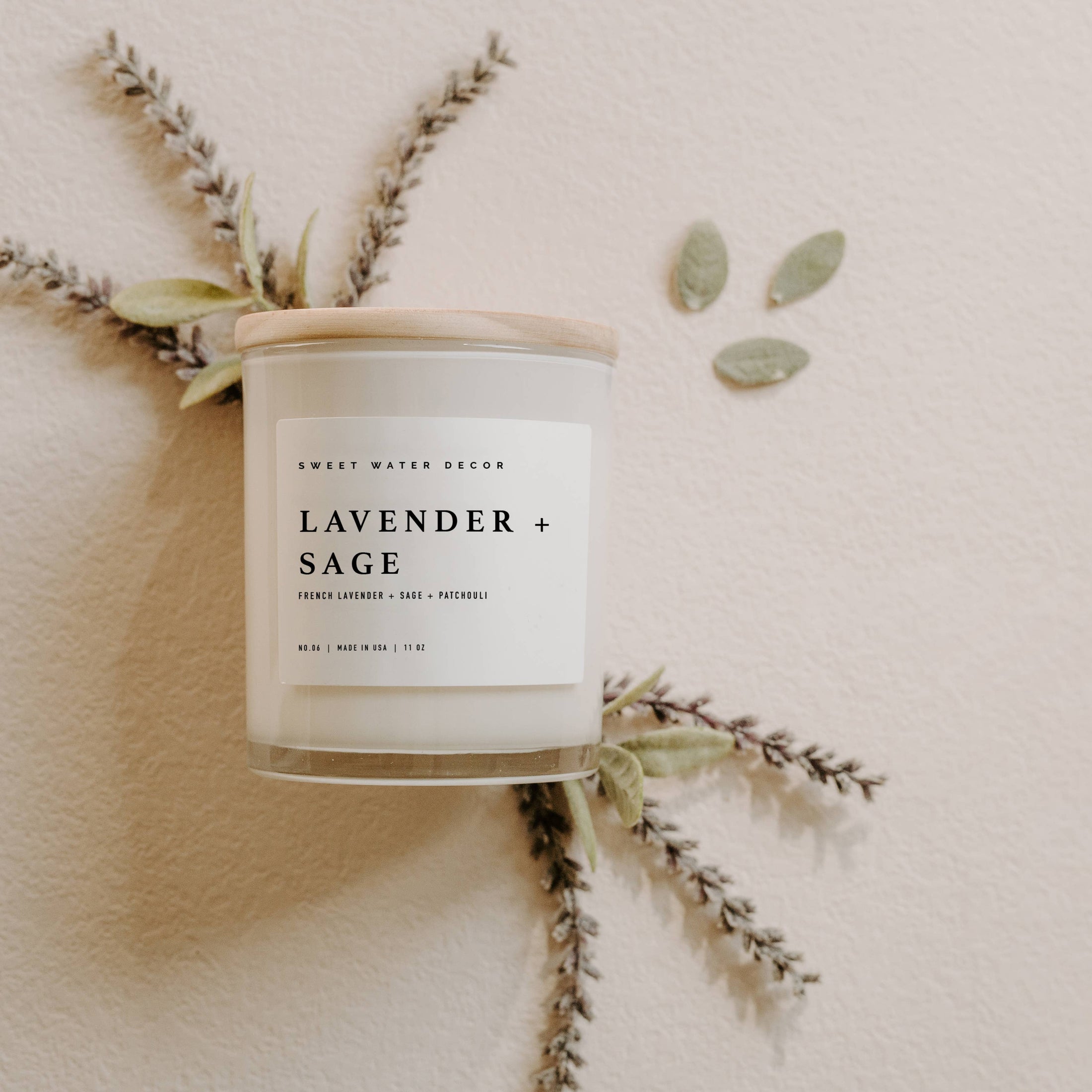 Candle: Lavender and Sage 11 oz Soy Candle