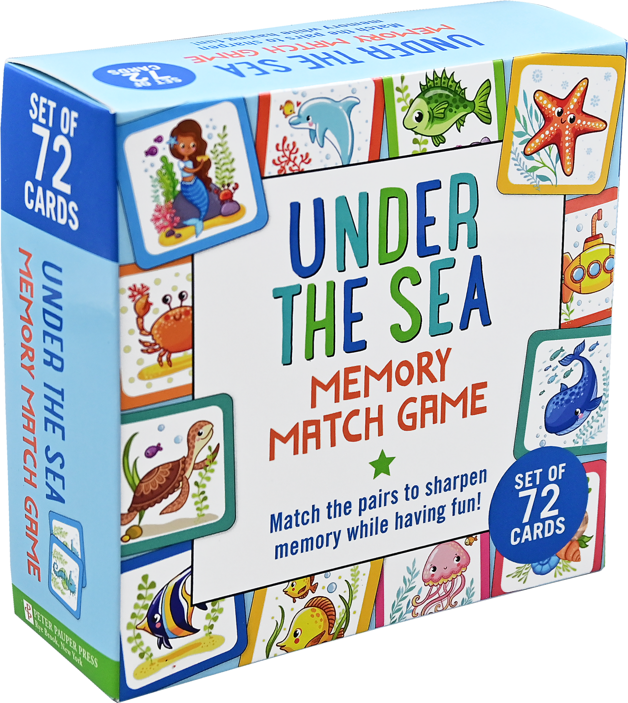 Memory Matching Game: Under the Sea  (Set of 72 cards)