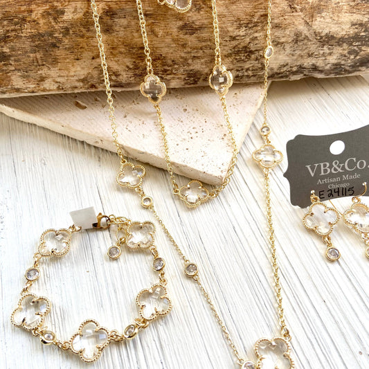 Necklace: Clover Quatrefoil