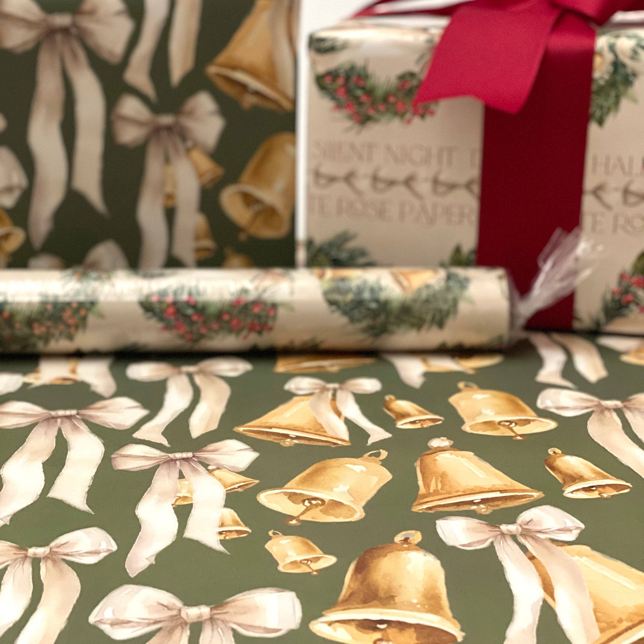 Gift Wrap | Reversible Holiday | Double-Sided Wrap