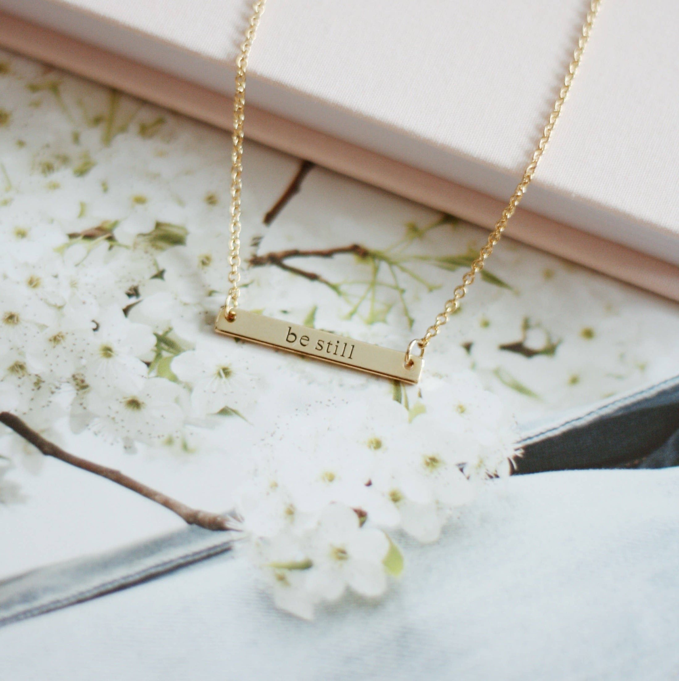 Necklace: Be Still (14K gold plated)