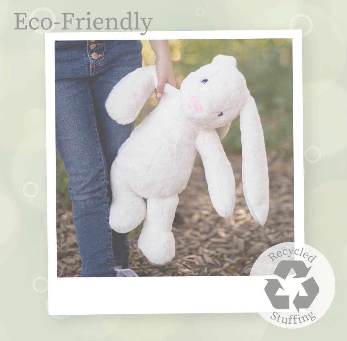 Plush Stuffed Animal: Cream Bunny 16"