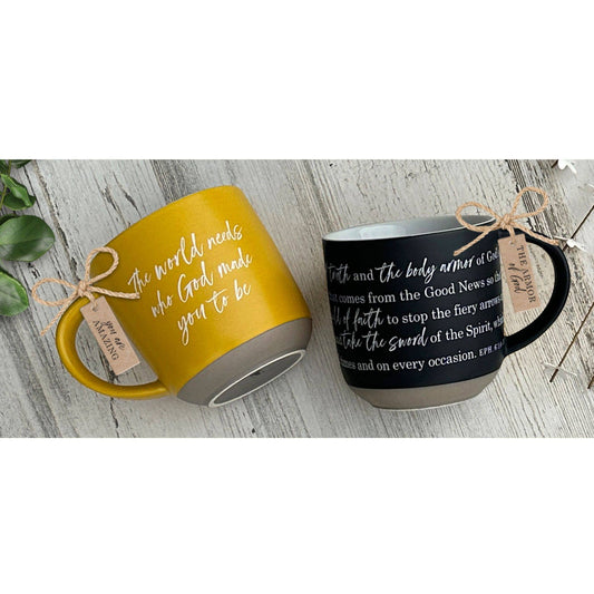 Mug: Armor Of God Eph. 6:14-18 (19 oz. Black)