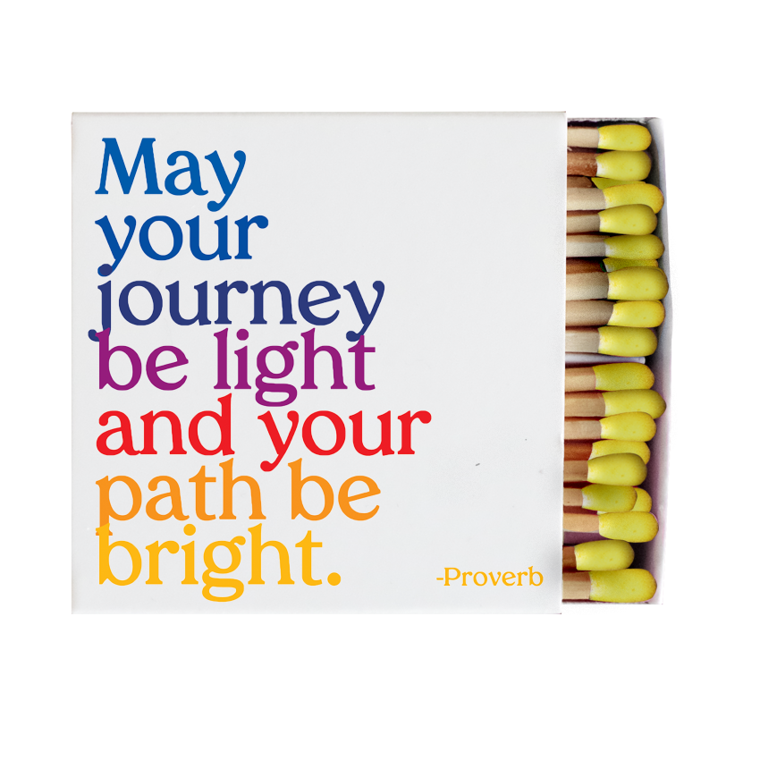 Matchbox: May Your Journey Be Light (Proverb)