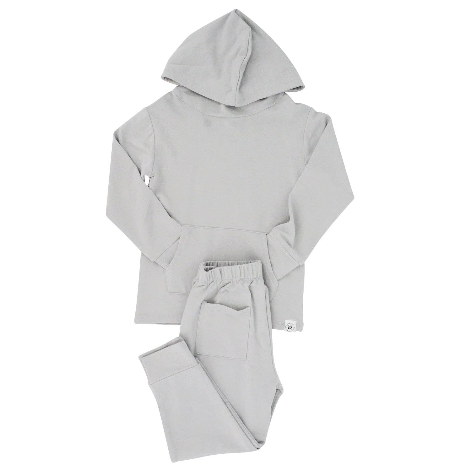 Jogger Set - French Terry Hooded: Glacial Grey