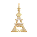 Load image into Gallery viewer, Eiffel Tower Love Charm For Charm Bar & Charm Necklace
