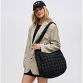 Load image into Gallery viewer, Tote: Revive - Quilted Puffer Nylon Hobo
