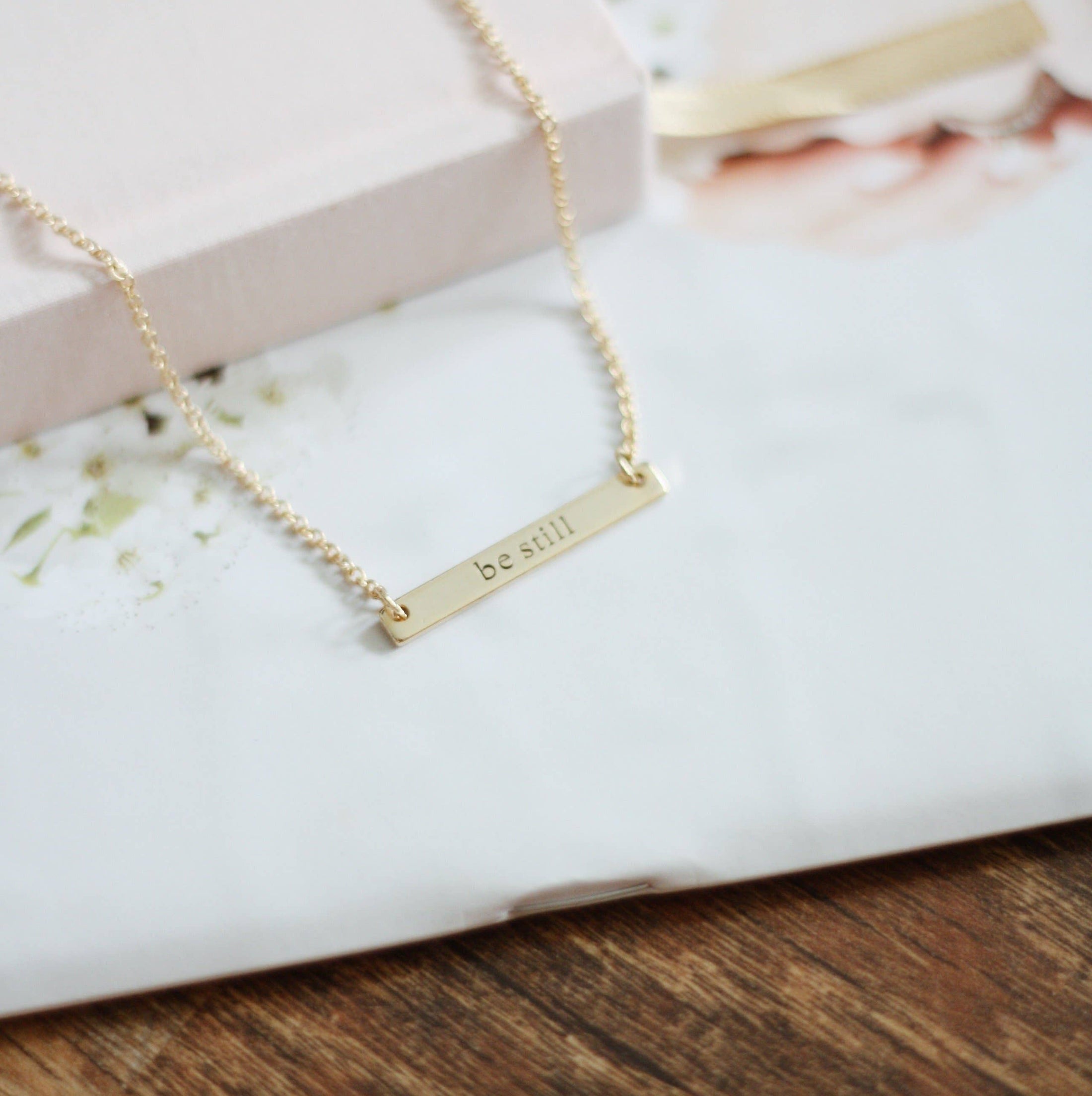 Necklace: Be Still (Gold plated)