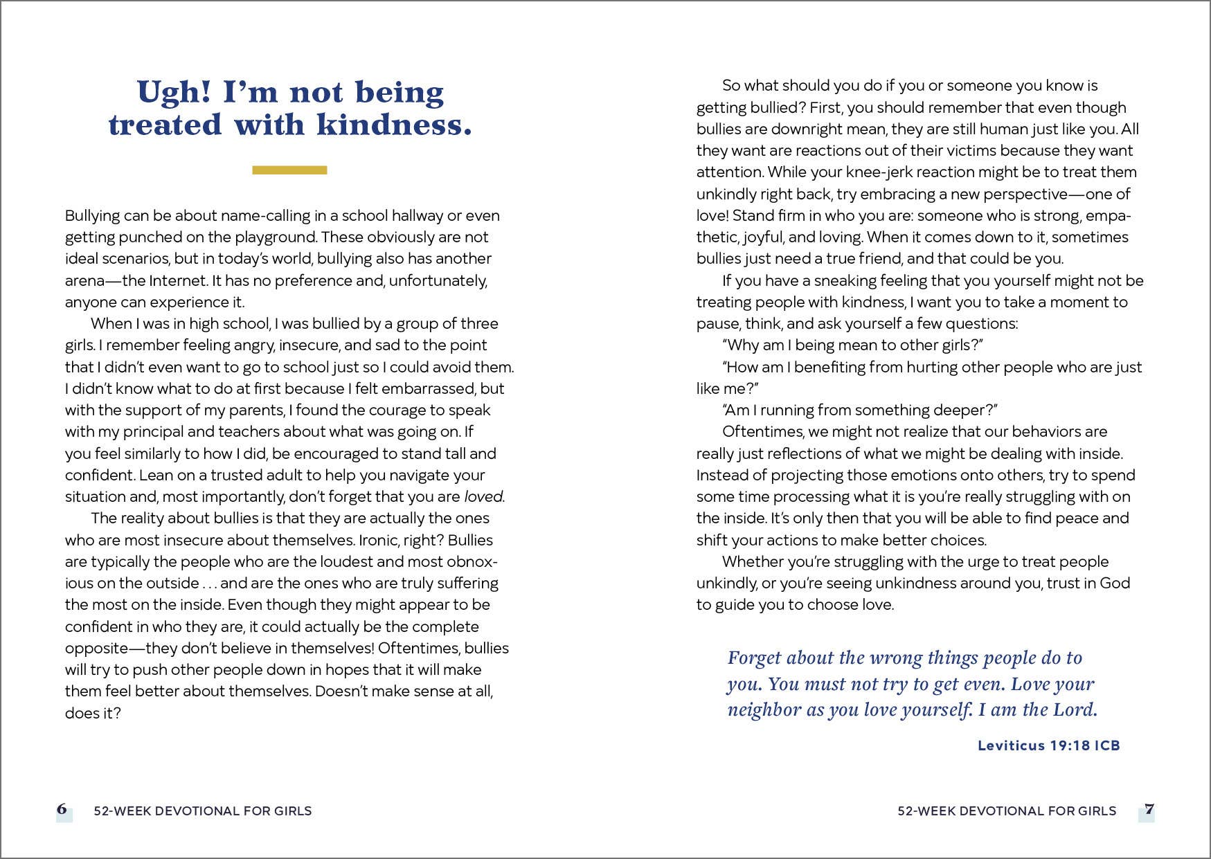 Devotional: 52-Week Devotions for Girls (Ages 8-12)