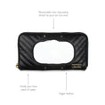 Load image into Gallery viewer, Travel Wipes Case: Jetsetter Black
