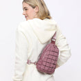 Load image into Gallery viewer, Rejuvenate - Quilted Puffer Nylon Sling Backpack
