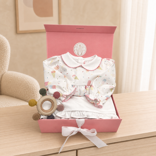 NEWBORN/TODDLER BUNDLE: Ice Cream Social (100% PIMA Cotton Set)
