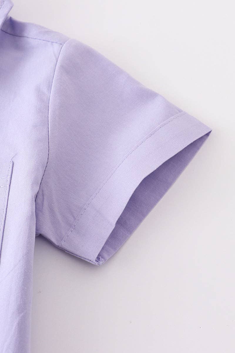 Boy Collared Shirt: Lavender