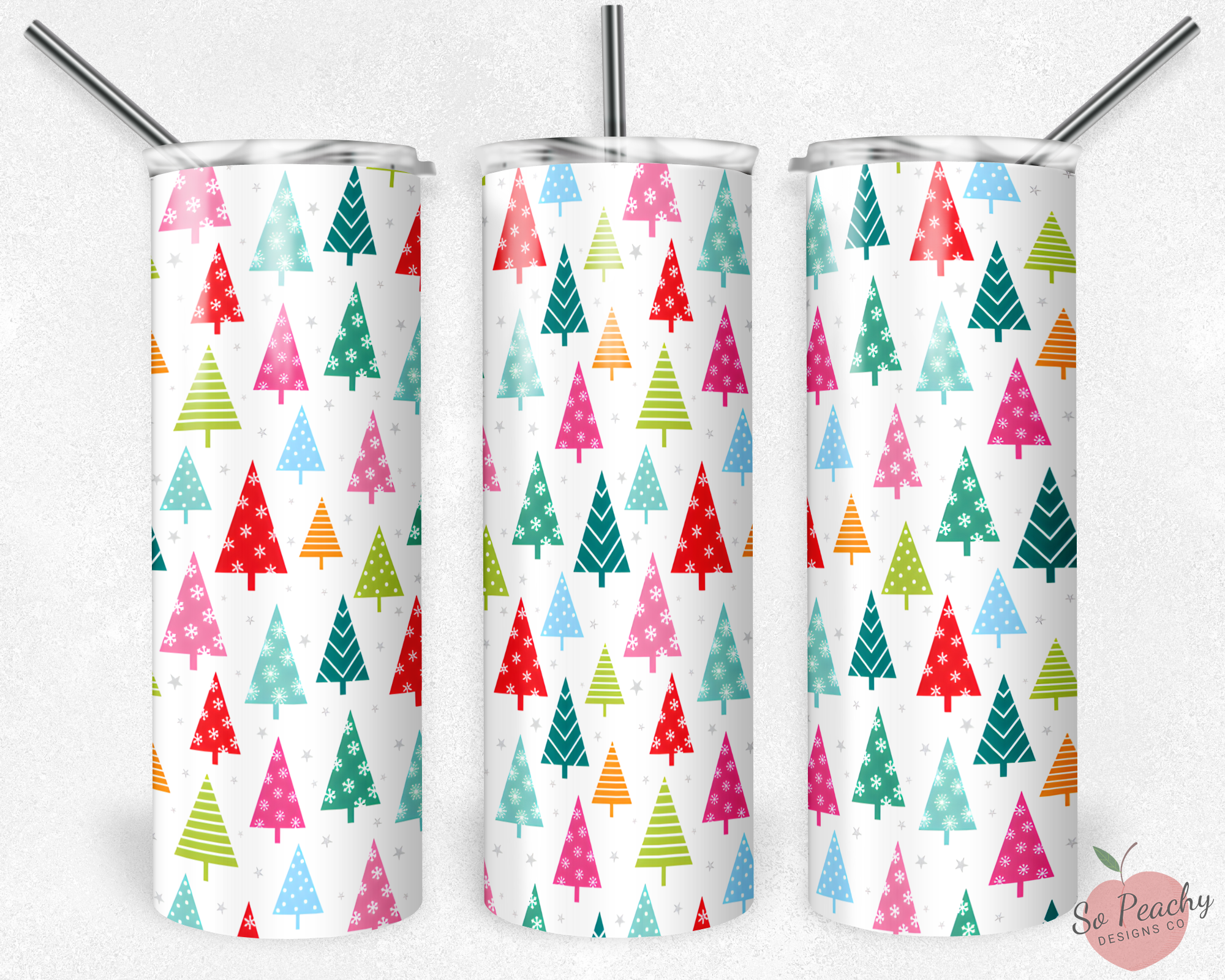 Tumbler: Christmas Trees