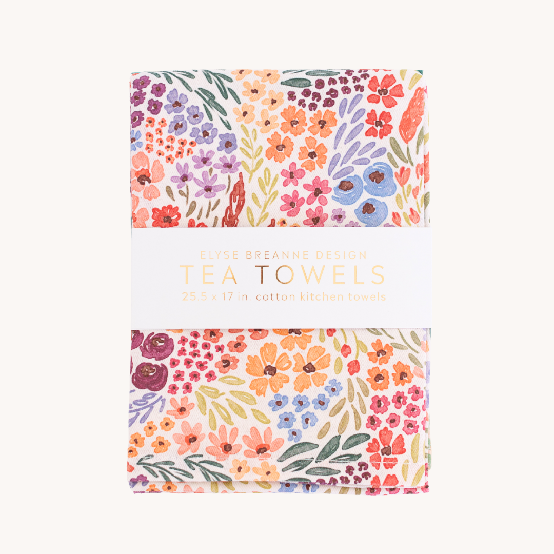 Tea Towel Set: Countryside Blooms (Set of 2)