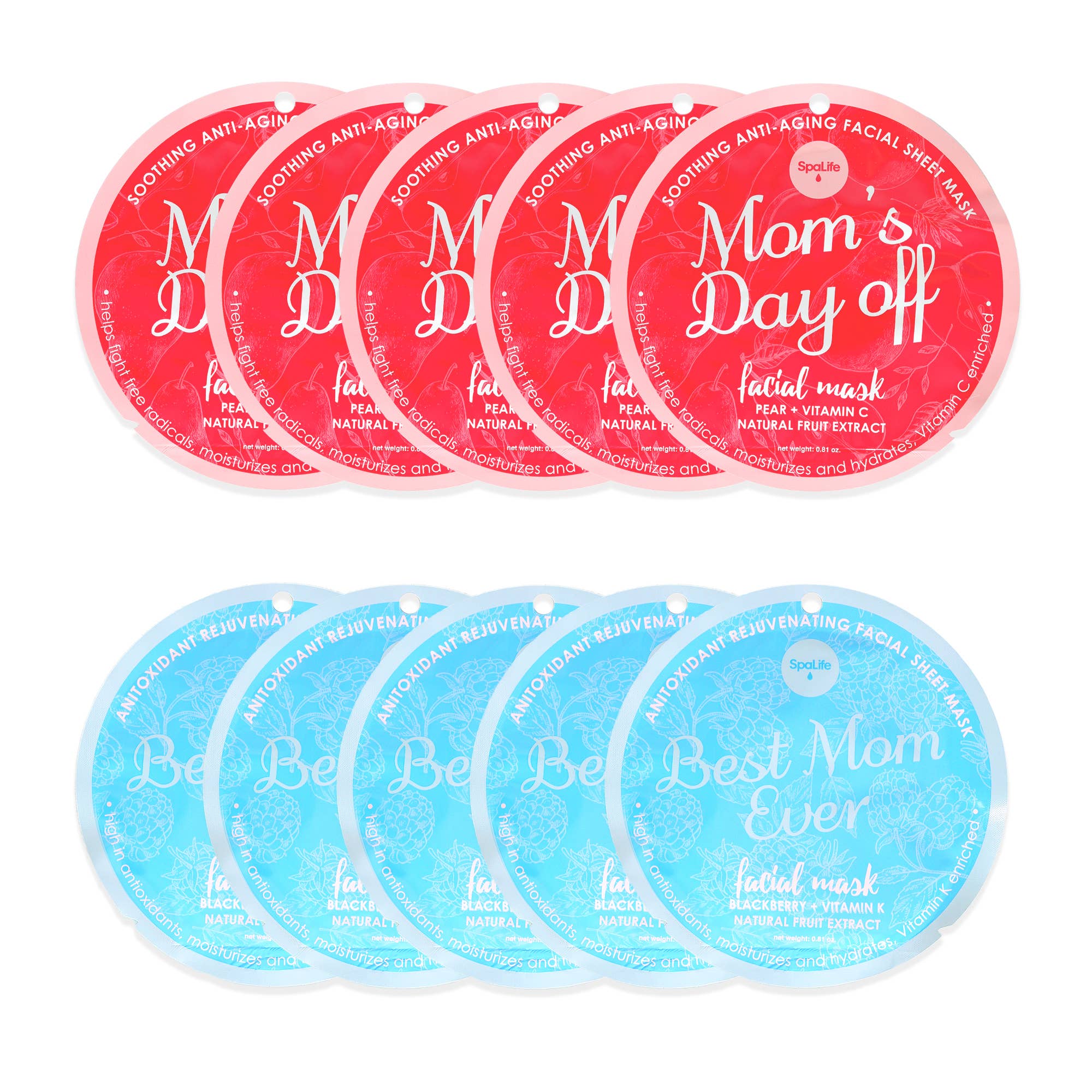 Facial Mask: Mother's Day Rejuvenating & Soothing Facial Set of 2
