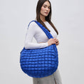 Load image into Gallery viewer, Tote: Revive - Quilted Puffer Nylon Hobo
