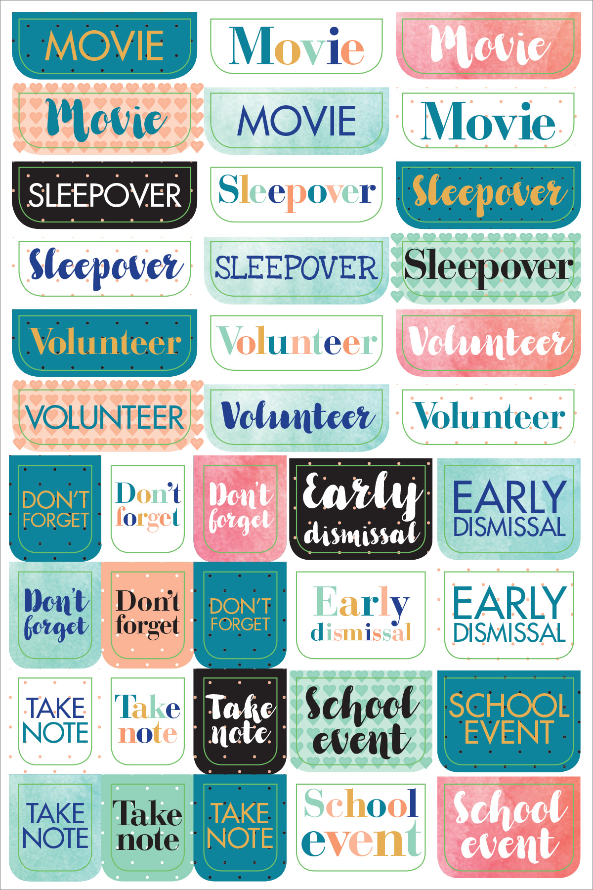 Stickers: Planner Essentials for Mom