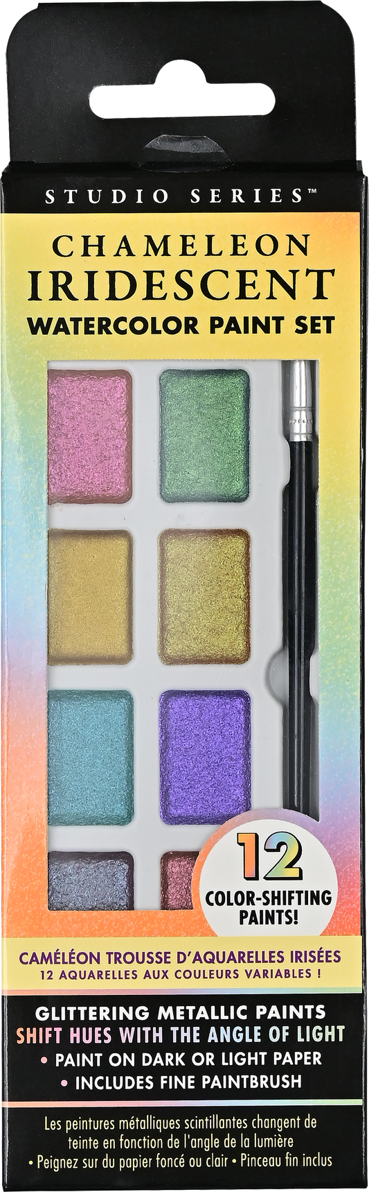 Watercolors: Chameleon Iridescent Watercolor Paint Set (12 colors)