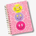 Load image into Gallery viewer, HeyPeacock PREPPY Spiral Notebooks for Kids, TEENS, Hard Bound Spiral Journal Diary, Notepad with 160 Lined Pages, A5 (5.82" x 8.26")
