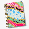 Load image into Gallery viewer, HeyPeacock PREPPY Spiral Notebooks for Kids, TEENS, Hard Bound Spiral Journal Diary, Notepad with 160 Lined Pages, A5 (5.82" x 8.26")
