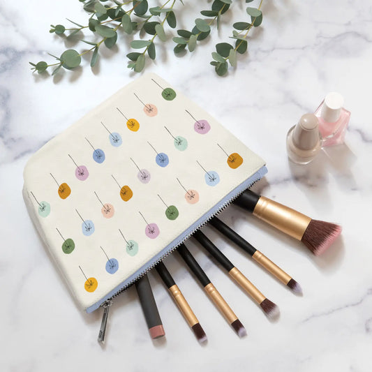 Cosmetic Bag: Dotted Palms