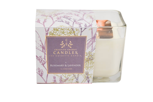 Lotion Candle: Rosemary & Lavender: 2-in-1 Soy Lotion