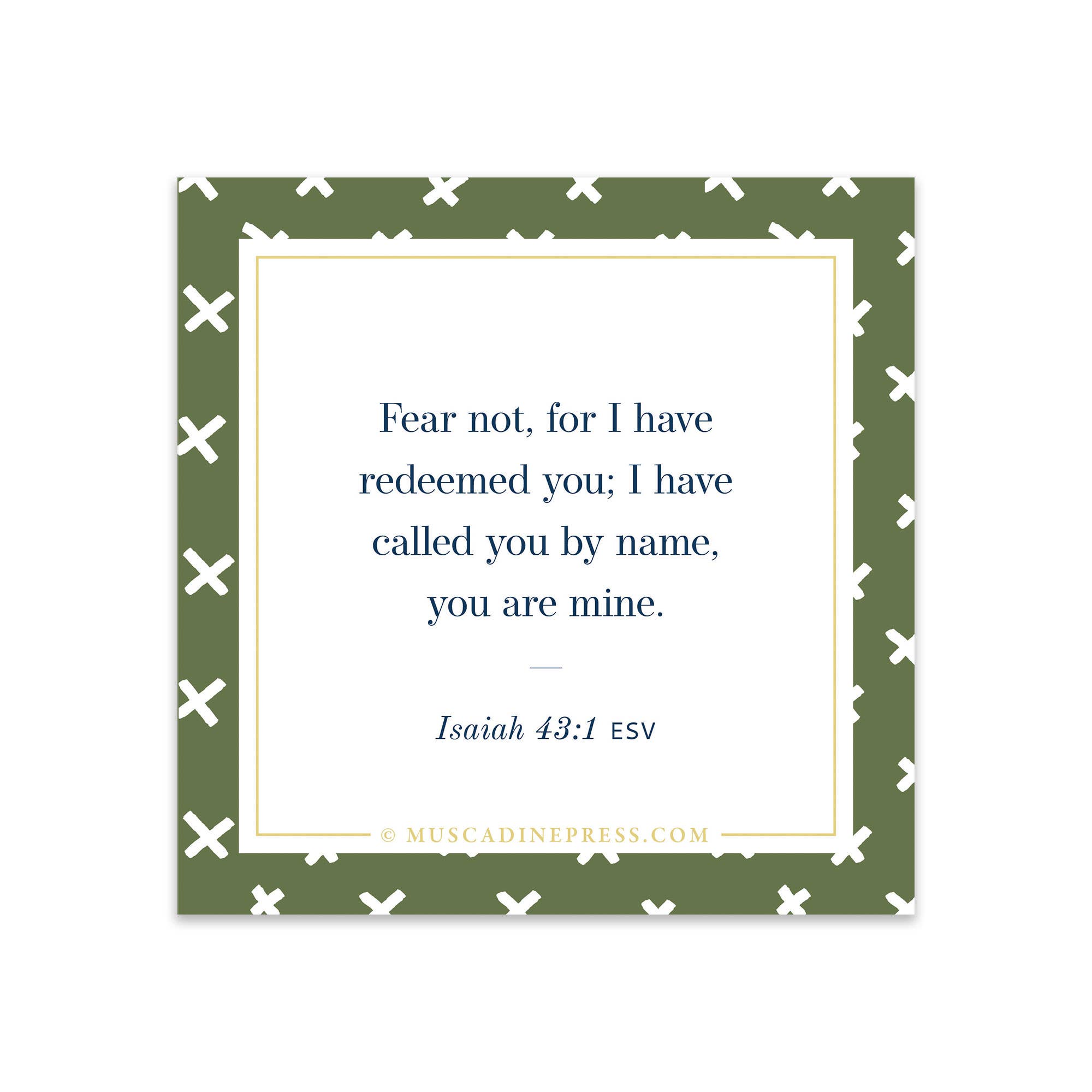 Scripture Static Cling: Fear Not