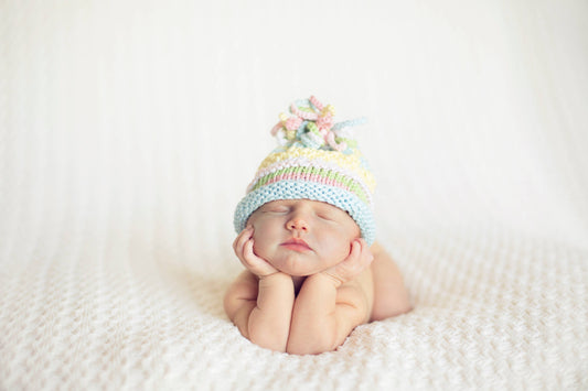 Heirloom Hat: Pastel Mercerized Cotton Crocheted