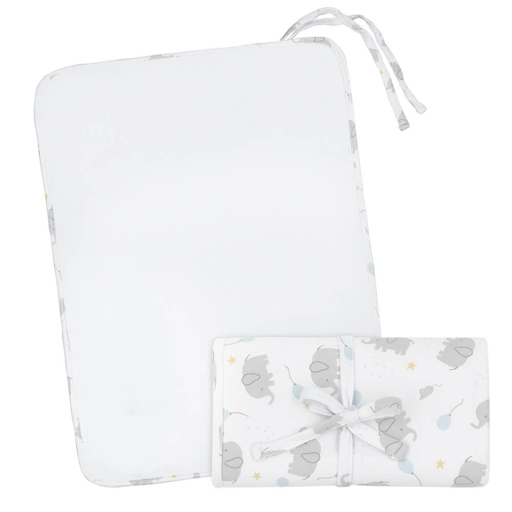 Waterproof Travel Change Mat - Mason Elephant