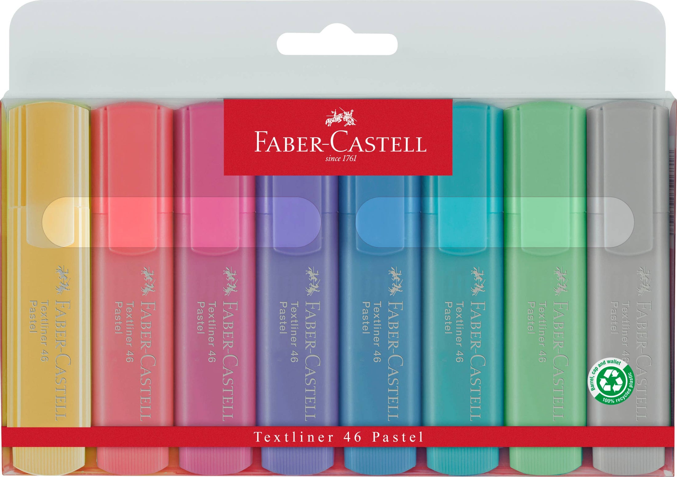 FABER-CASTELL: Highlighters, Pastel (8)